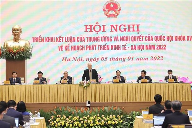 Party chief gives directions at teleconference between Government, localities hinh anh 2