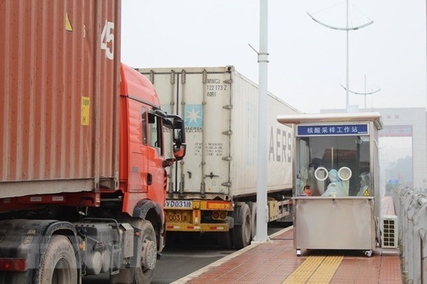 Quang Ninh sees clearance of nearly 200 trucks via border gates, crossings with China hinh anh 1