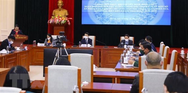 Conference reviews publication provision for ethnic-populated areas during 2019-2021 hinh anh 2
