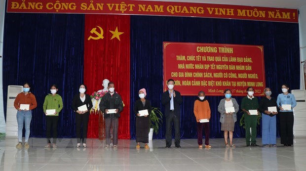 Party official pays pre-Tet visit to Quang Ngai hinh anh 1