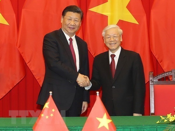 Congratulatory messages exchanged to mark 72nd anniversary of Vietnam-China diplomatic ties hinh anh 1