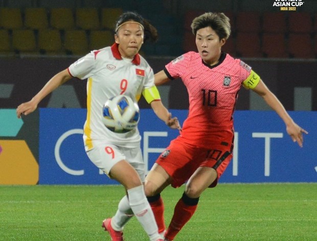 Women's team lose first game to RoK at Asian Cup hinh anh 1