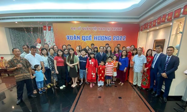 Vietnamese people in Brunei celebrate Lunar New Year hinh anh 1