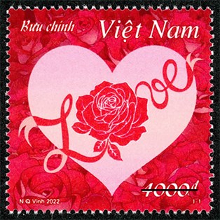 Vietnam issues love-themed postage stamps for Valentine’s Day hinh anh 1