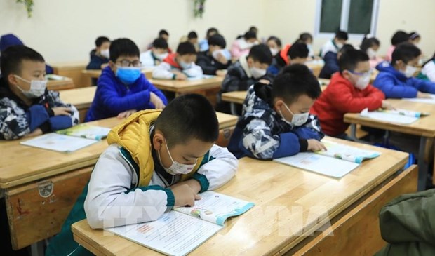 Hanoi's 1-6 grade students in urban districts to return to school from February 21 hinh anh 1