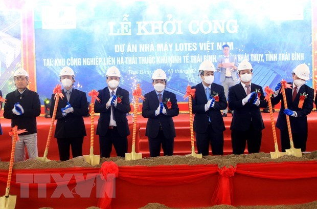 Construction of large-scale projects kicks off in Thai Binh hinh anh 1