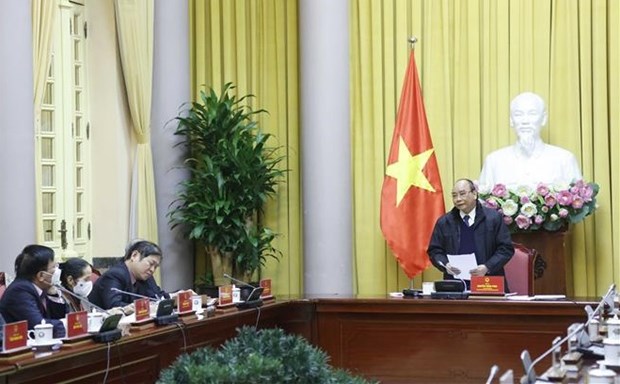 President meets with scientists, experts of Vietnam Economic Association hinh anh 1