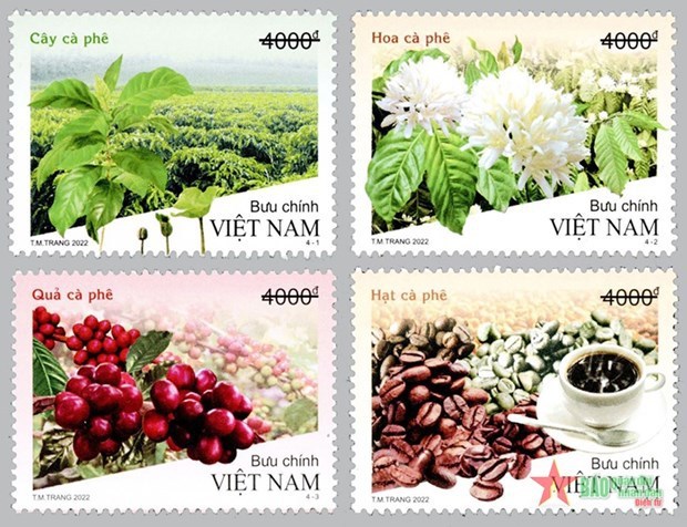 Vietnam issues coffee aroma postage stamps hinh anh 1