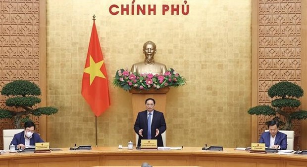 PM chairs Government meeting for February hinh anh 1