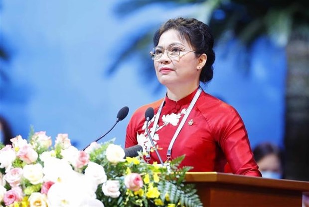 Ha Thi Nga re-elected as women’s union leader hinh anh 1