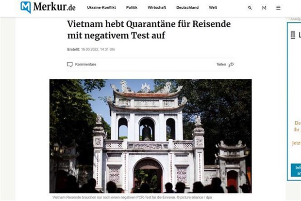 German media highlights Vietnam’s international tourism reopening hinh anh 1