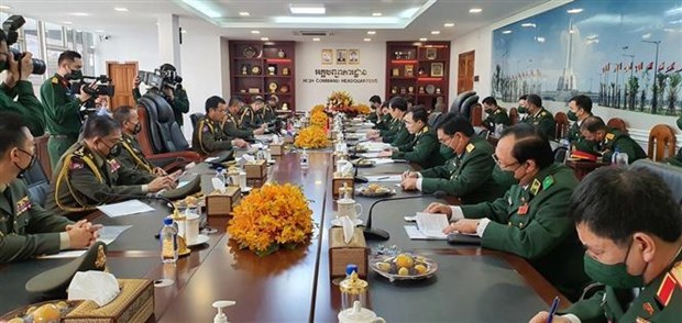 Vietnam, Cambodia enhance military relations hinh anh 1