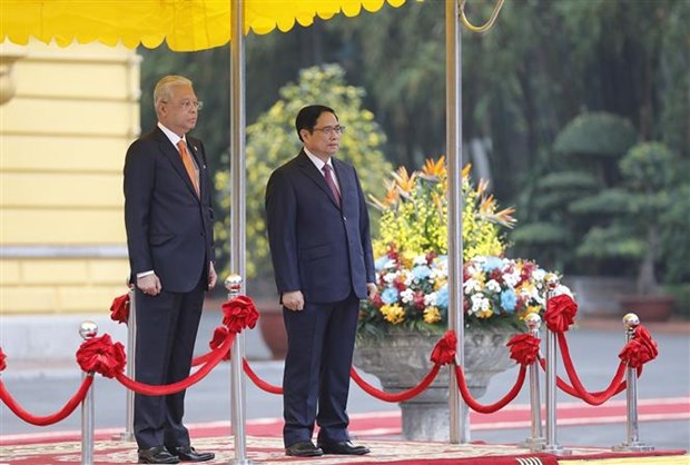 Welcome ceremony held for Malaysian PM hinh anh 3