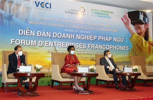 Francophone business forum opens in HCM City hinh anh 1