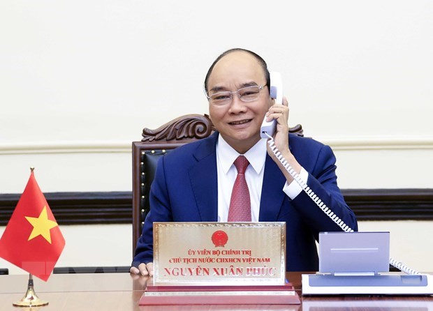 President holds phone talks with RoK’s President-elect hinh anh 1