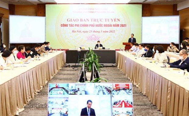 Committee for foreign NGO affairs reviews performance of 2021 tasks hinh anh 1