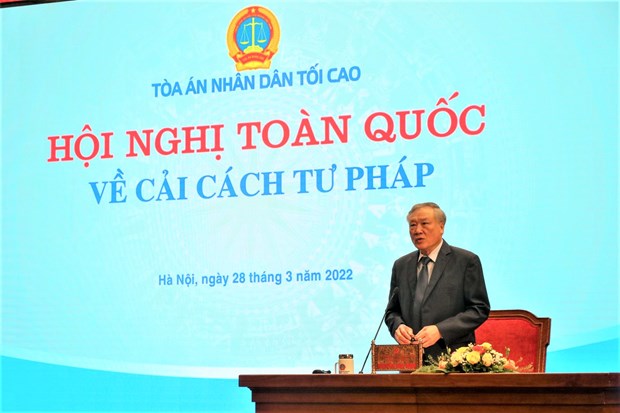 National conference discusses measures to speed up judicial reform hinh anh 1