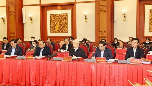 Politburo discusses review of resolution on Hanoi Capital Region’s development hinh anh 3