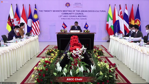 ASEAN Socio-Cultural Community Council voice support for Cambodia’s 2022 priorities hinh anh 1