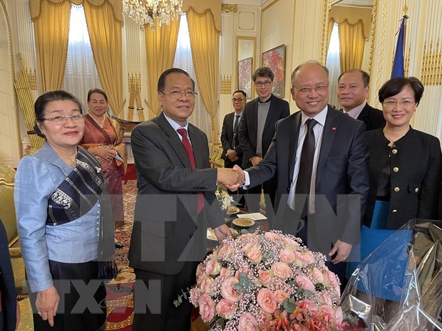 Vietnamese agencies in France congratulate Laos on traditional New Year hinh anh 1