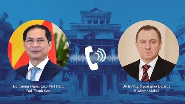 Vietnamese, Belarusian foreign ministers hold phone talks hinh anh 1