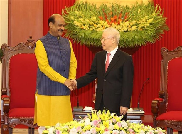 Party leader welcomes Speaker of Indian lower house hinh anh 1