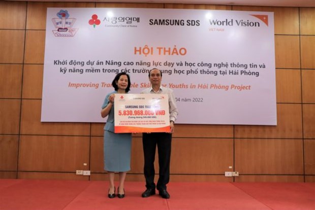 World Vision Vietnam, Hai Phong to improve transferable skills for youth hinh anh 1