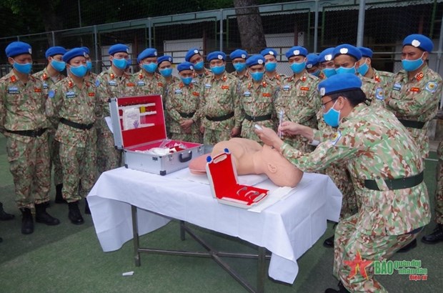 Level-2 Field Hospital No. 4 transferred to Peacekeeping Operations Department hinh anh 1