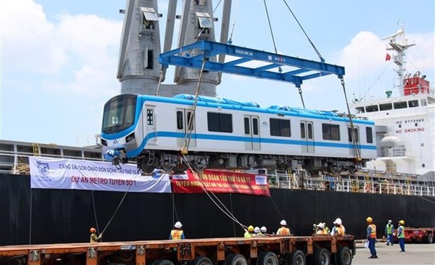 More trains for HCM City’s first metro line arrive in Vietnam hinh anh 1