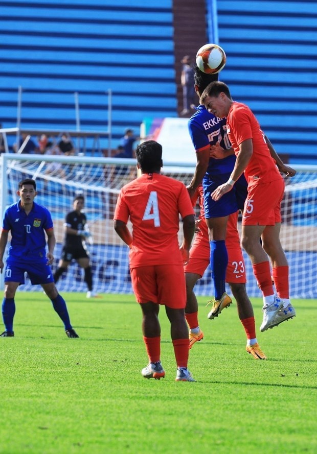 SEA Games 31: U23 Singapore hope for better match against Thai rivals hinh anh 1
