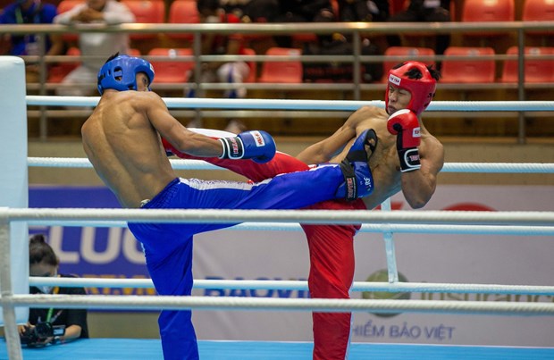 Vietnamese kickboxers get off to good start ​​​​​​​to SEA Games 31 hinh anh 1