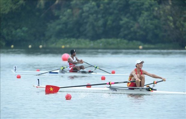 SEA Games 31: Vietnam tops five out of eight rowing events hinh anh 1