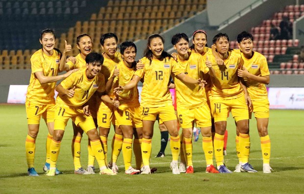 SEA Games 31: Thai women’s football team thrash Singapore 3-0 hinh anh 1
