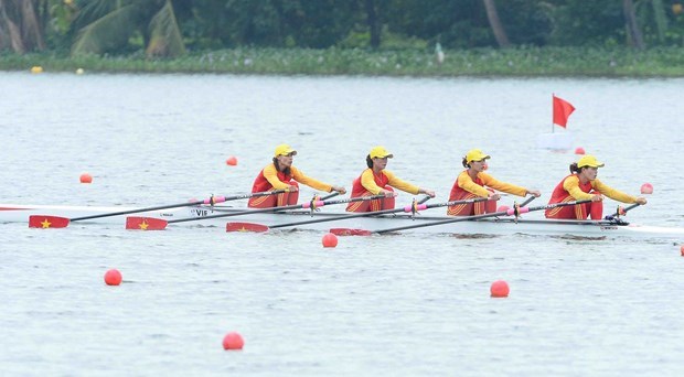 SEA Games 31: Vietnam wins two more golds in rowing hinh anh 1