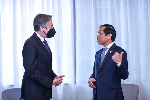 Foreign Minister Bui Thanh Son meets US counterpart, National Security Advisor in Washington hinh anh 1