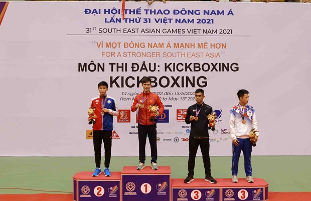 SEA Games 31: Vietnam tops kickboxing medal tally hinh anh 1