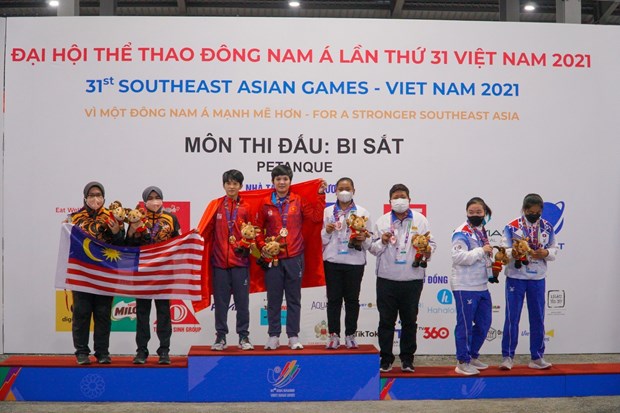 SEA Games 31: Vietnam bag first gold in petanque hinh anh 1