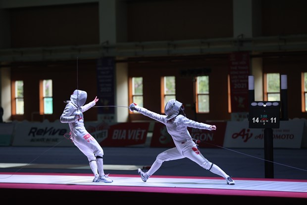 SEA Games 31: Vietnamese fencers win gold for third consecutive day hinh anh 1
