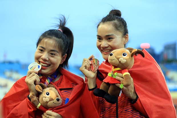 Five golds for Vietnam in SEA Games 31’s athletics hinh anh 1