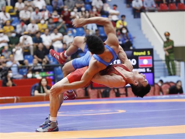 SEA Games 31: wrestling brings six gold medals for Vietnam on first competition day hinh anh 1