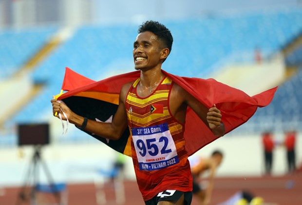 SEA Games 31: Felisberto De Deus makes history for Timor Leste athletics hinh anh 1