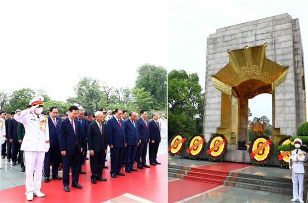 Leaders pay homage to President Ho Chi Minh on birth anniversary hinh anh 2