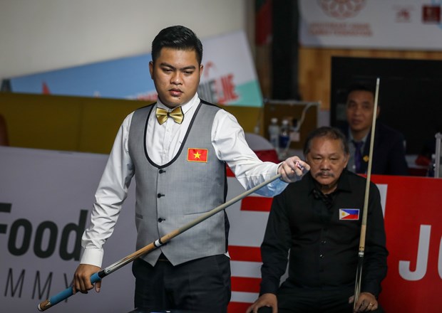 SEA Games 31: Vietnam win gold, silver in 1-cushion carom billiards hinh anh 1