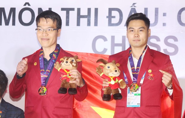 SEA Games 31: Vietnam win gold in men’s team rapid chess hinh anh 1