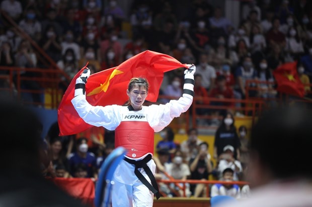 SEA Games 31: Two more gold medals for Vietnamese taekwondo team hinh anh 1