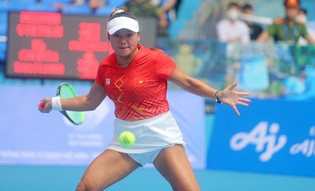 SEA Games 31: Vietnamese tennis player win bronze in women’s singles hinh anh 1