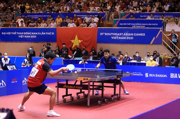 SEA Games 31: Vietnam grabs gold medal in men's singles table tennis hinh anh 1