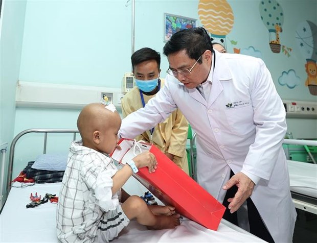 Prime Minister visits child patients on Int’l Children Day hinh anh 1