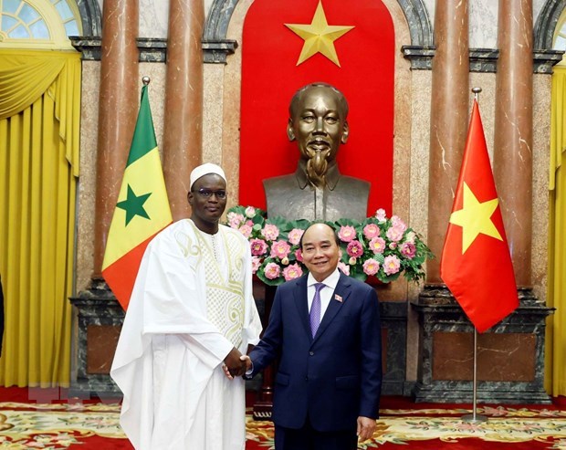President receives newly-appointed ambassadors of Croatia, Senegal hinh anh 2