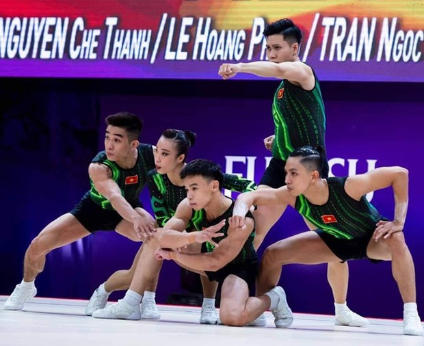 Vietnam win gold at world aerobic competition hinh anh 1